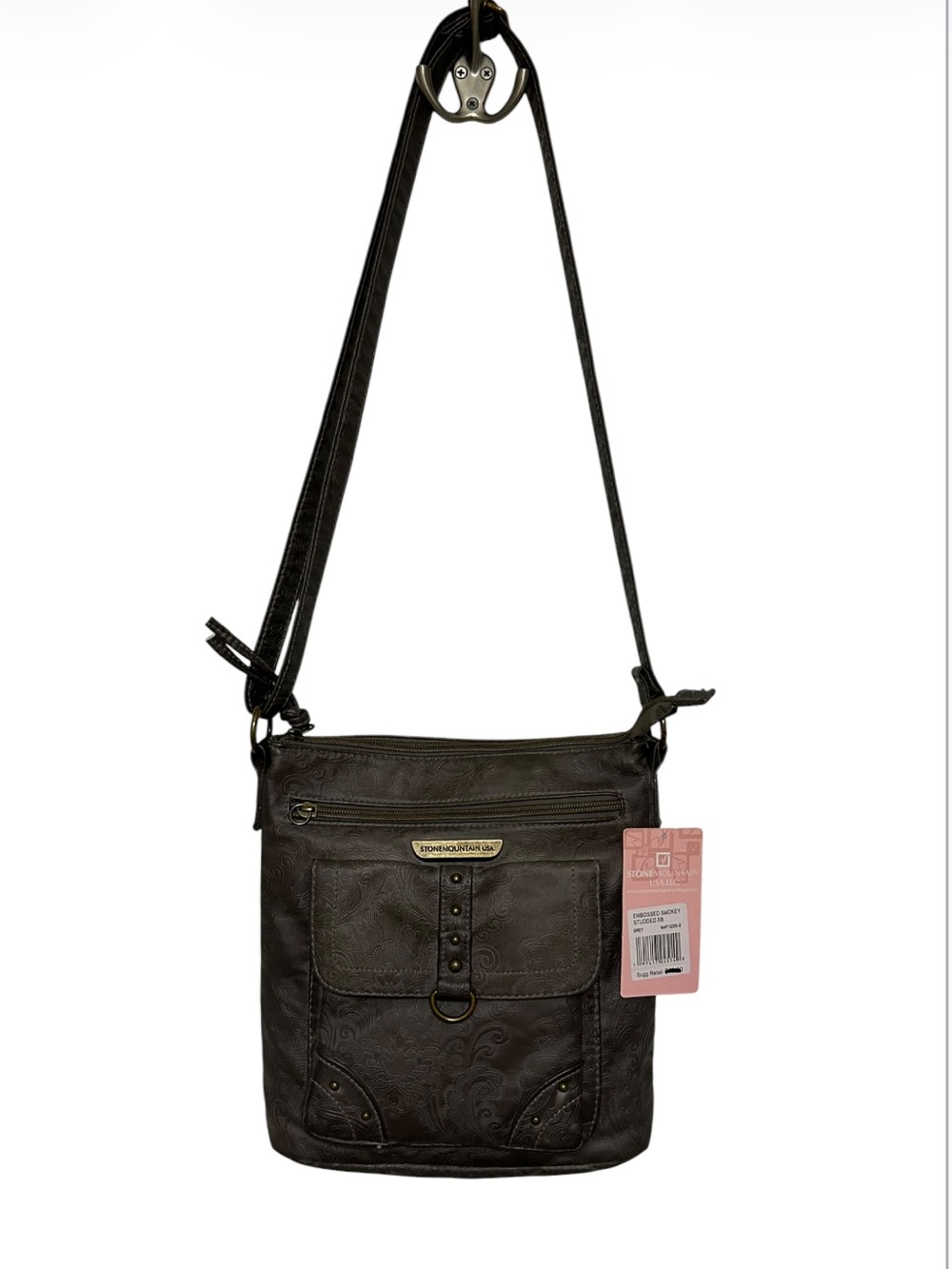 Stone Mountain Smokey Mountain Solid Dark Brown Crossbody